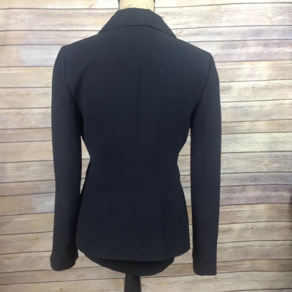 Ann Taylor Loft 4 Solid Black Single Button Blazer - image 5